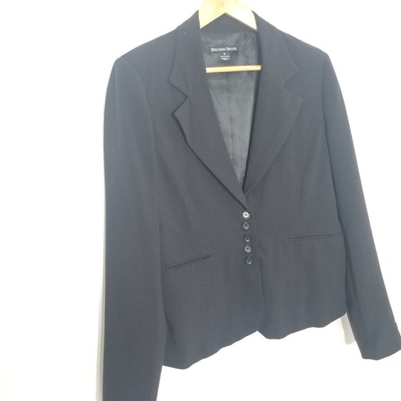 Beechers Brook Black Classic Modern Fit Blazer Business Casual Jacket Size 12 - Picture 6 of 9